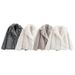 New Women's Temperament Lapel Short Furry Fur Jacket_ecoleips.com
