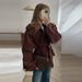 Women's Clothing Elegant Belted Short Trench Coat Solid Color Fashion For Commuting Spring Autumn_ecoleips.com