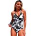 Women's One-Piece Swimsuit High Elasticity Quick-Dry Floral Print Beach Swimwear For Women_ecoleips.com