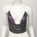 European And American Women's Fashion Cross-Border New Sequin Strap Party Nightclub Music Festival Sexy Hot Girl Metal_ecoleips.com