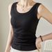 Women's Clothing New Loose And Comfortable Threaded Vest For Women In Spring Summer And Autumn Simple Commuting T Shirt With Sports Sleeveless Top_ecoleips.com