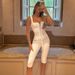 Women's Clothing Summer Set Sexy Strapped Tank Top And Slim Fit Solid Color Shorts Wholesale Clothing Spring/Autumn_ecoleips.com
