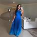 Women's Clothing New Style Fashion Temperament Elegant Halter Neck Pleated Gradient Color Dress Long Skirt_ecoleips.com