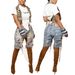 Women's Clothing Women's Colorful Hand Painted Distressed Jeans Style Sourced Denim Clothing For Formal & Casual For Women_ecoleips.com