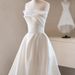 new Bride Simple Forest Style Super Fairy Gown Temperament Slim French Tube Top Dress_ecoleips.com