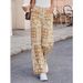 Women's High-Waisted Bohemian Style Jeans Paisley Print Relaxed Fit Denim Spring/Autumn Regular Cotton Casual Beach Style_ecoleips.com