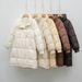 New White Duck Down Solid Color Korean Hooded Down Jacket Women's Loose New Winter Long Thickened Coat Tide_ecoleips.com