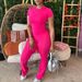 Women's Clothing Seamless Yoga Set – Stretchy Long Pants & Crop Top For Women (S-L)_ecoleips.com