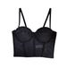 Women's Clothing Sexy Beaded Mesh Bra For Wearing Outside Body Shaping Fishbone Sling_ecoleips.com