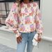 DiYun Develops Designs 's Floral Print Shirt Tops Spring/summer 2026, Featuring An Elegant And Sophisticated_ecoleips.com
