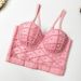 Pearl-Trimmed Corset Bustier Top – Sexy Boned Cami With Adjustable Straps & Lace Detailing_ecoleips.com