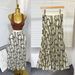 High-Waisted Flared Skirt – A-Line Pleated Midi Skirt With Elastic Waist (Leopard/Geometric/Floral Prints) | Versatile & Feminine_ecoleips.com