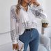 Real Shot Of 2026 Spring/Summer European And American Casual Versatile Letter-print Blazer Collar Long-sleeve Shirt._ecoleips.com