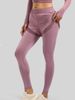 K Wearing Sports, Fitness, Running, Training, Tight Fitting Mesh, Side Pockets, Fake Two-piece Yoga Pants_ecoleips.com