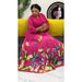 Tiaomiyake Muslim New Butterfly Print Irregular Elegant Plus Size Women's Skirt Set_ecoleips.com