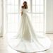 Women's Clothing New One Shoulder Trailing Temperament Simple Main Wedding Dress_ecoleips.com