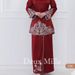 Muslim Style Embroidered Elegant Malay Exquisite Embroidery Two-Piece Set_ecoleips.com