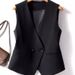 Aria Basics Women's Spring Autumn Sleeveless Short Outerwear Vest, Light Stylish, Versatile And Fashionable_ecoleips.com