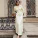 Women's Elegant Ruched Asymmetrical Long Sleeve Solid Color Bodycon Midi Dress – Fall Winter Party Gown 2026_ecoleips.com