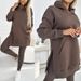Women's Clothing sports leisure hooded sweatshirt thickened threaded leggings two piece suit_ecoleips.com