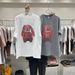 Women's Summer Printed Rabbit Cartoon Short Sleeve T-Shirt European Style Loose Fit Mid-Length Cotton Top_ecoleips.com