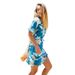 lzda Spring/Summer Women's V-neck Tie Bohemian Beach Vacation Printed Dress MP-_ecoleips.com