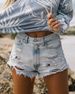 High Waist Ripped Tassel Denim Shorts Women_ecoleips.com