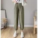 Cotton Linen Lantern Pants Women Summer Loose High Waisted Linen Nine Part Ankle Pants Casual Thin Haren Pants Pajama Pants_ecoleips.com