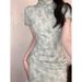 New Chinese-style Elegant Zen Tea Cheongsam Women, Summer New Model, Slim-fit Dress For Young Girls_ecoleips.com