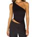 Summer Sexy One Shoulder Camisole Top for Women European And American Style Cross Border off Shoulder Backless Tie Waist Short Vest_ecoleips.com