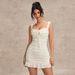Voya New European And American Summer Dress: Fashionable, Sweet, Elegant, With Wavy Pattern, Tie-Neck, Strapless_ecoleips.com