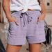 Suitable For All Seasons 2024 Summer New Women's Fashion Waist Tie Loose Wide Leg Shorts For Women_ecoleips.com