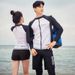 Aria Basics Women's Two-Piece Surfing Korean Diving Quick-Dry Sleeve Long Pants Full Body Hot Spring Jellyfish Suit Slimming Sun_ecoleips.com