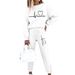 Women's Clothing Fleece Lined Women's Crew Neck Sweatshirt Long Sleeved Casual Tracksuit Autumn Winter_ecoleips.com