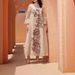 Muslim Dress Women Exquisite Mesh Embroidered Muslim Abaya – Elegant Patchwork Robe With Modest & Ethnic Charm_ecoleips.com