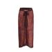 European American Style Drawstring Tie up Short Skirt Bikini Mesh Three Piece Swimsuit for Women Export_ecoleips.com