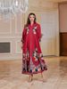 Verve Muslim Clothing Dubai Turkey Abaya Women's Printed Dress_ecoleips.com