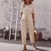 European And American Cross-Border 2026 Summer Women's Fashion Elegant Buttoned Short-Sleeve Long-Pants Casual_ecoleips.com