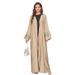 Verve 2025 New Embroidered Muslim Clothing Fashion Elegant Cardigan Rayon Dress Robe_ecoleips.com