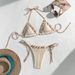 Women's Clothing Swimsuit Women's Sexy Solid Color Bikini Sling Briefs Bikini Ladies Beach Vacation Ins Swimsuit_ecoleips.com