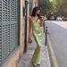 Aria Basics Aria Basics Backless Sequin 2025 European And American Cross-Border Sexy Women's New Strap Slim Dress Long Style_ecoleips.com