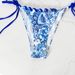 Women's Clothing Sexy Three-Point Bikini Backless Strap Print Two-Piece Set Women's Swimsuit Polyester Fabric Bikini Set_ecoleips.com