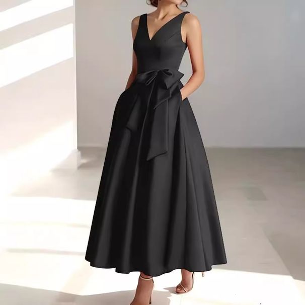 Women's Clothing Evening Dress For Women New Birthday Party Host V Neck Celebrity Daily Wear Slim Dress_ecoleips.com