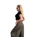 Cross-border European And 2025 Military Green American Retro Drapey Floor-length Curved Cut Unisex Loose Casual Wide-leg_ecoleips.com