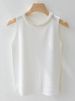 K Strap Vest, Women's Sleeveless Undershirt, Paired With A Suit Studded Knit Top_ecoleips.com