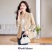Black Casual Women's Short Coat For Spring And Autumn, Korean Style, Versatile, High-end, Petite, Stylish, Model 8889_ecoleips.com