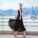 Bohemian Long Beach For Women Summer 2025 New Style Seaside Vacation Red Blue Chiffon Dress_ecoleips.com