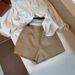 Highly Recommended! Old Money Style~High Thread Count, High Density Khaki Linen Shorts For Women, New Arrival_ecoleips.com