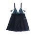Aria Basics Aria Basics New European And American Style French Sexy Suspender Lace Triangle Cup Mesh Seductive See-through Erotic Nightdress_ecoleips.com