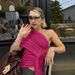 Versatile Top for Women European American Style Irregular Solid Color Ribbon Vest Fashionable Hot Girl Summer New 2025_ecoleips.com